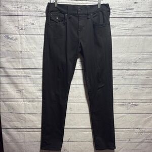 True Religion Relaxed Slim fit black jeans